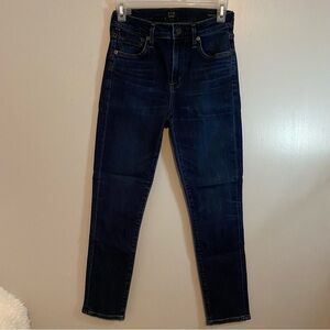 Citizens of Humanity Rocket Crop High Rise Skinny Jeans Size 25